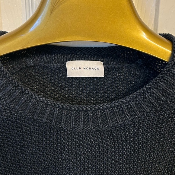 Club Monaco Navy Sweater Size Medium - Picture 2 of 3